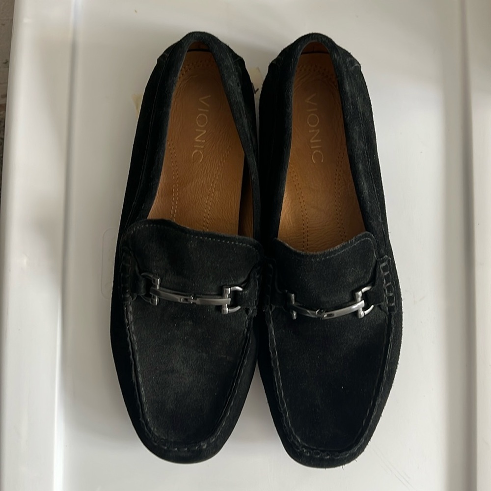 VIONIC Black Suede Loaferss - SIZE 10.5